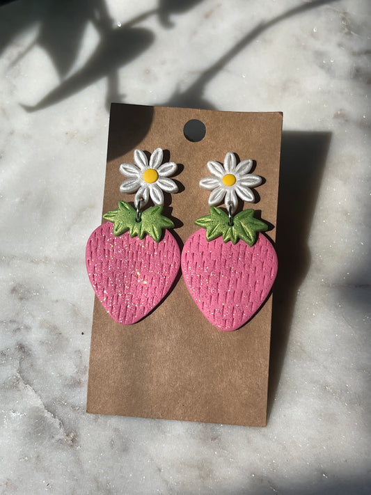 Daisy strawberry dangles