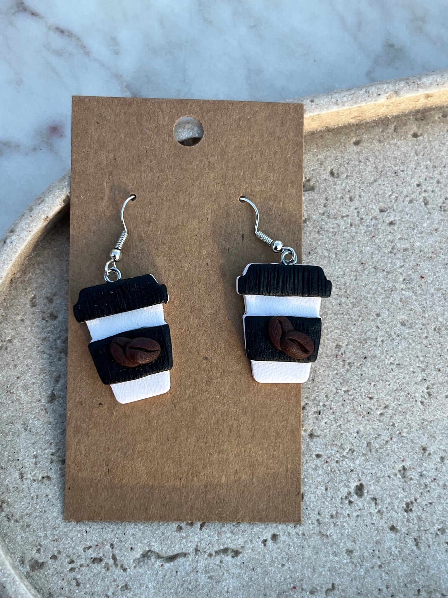 Coffee cups earrings